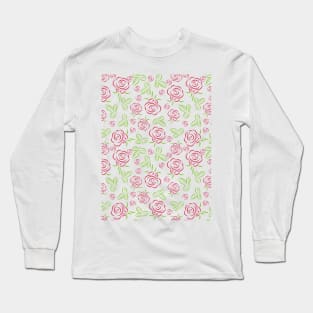 Roses pattern Long Sleeve T-Shirt